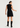 BLACK TWEED MINI DRESS