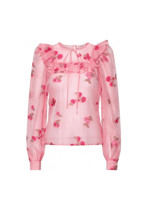 PINK RINDA FLORAL BLOUSE