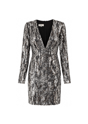 SILVER ROBINA SEQUINED DRESS