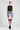 BLACK PRINTED PENCIL SKIRT