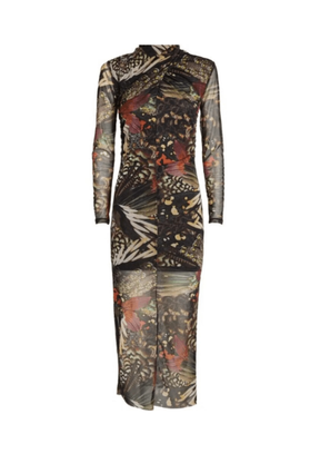 TIA GENE BUTTERFLY MESH DRESS