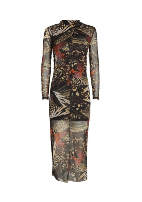 TIA GENE BUTTERFLY MESH DRESS