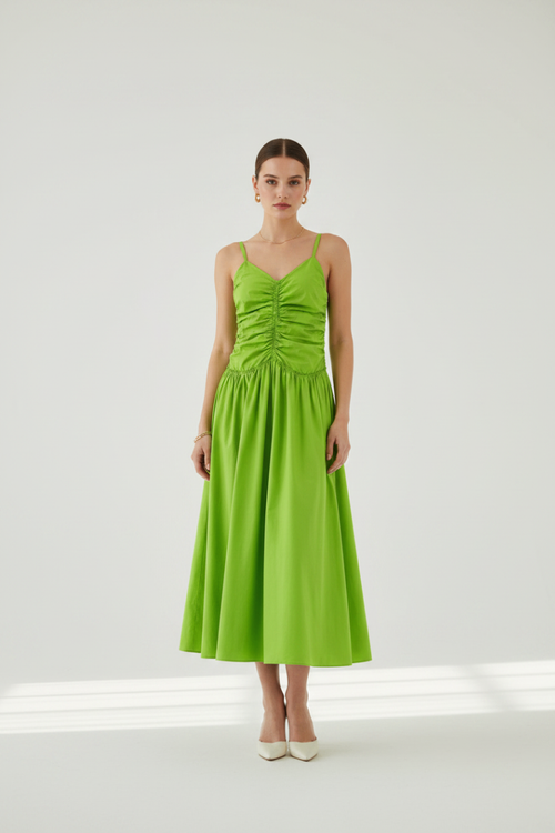 CHARTREUSE MAXI BALL GOWN