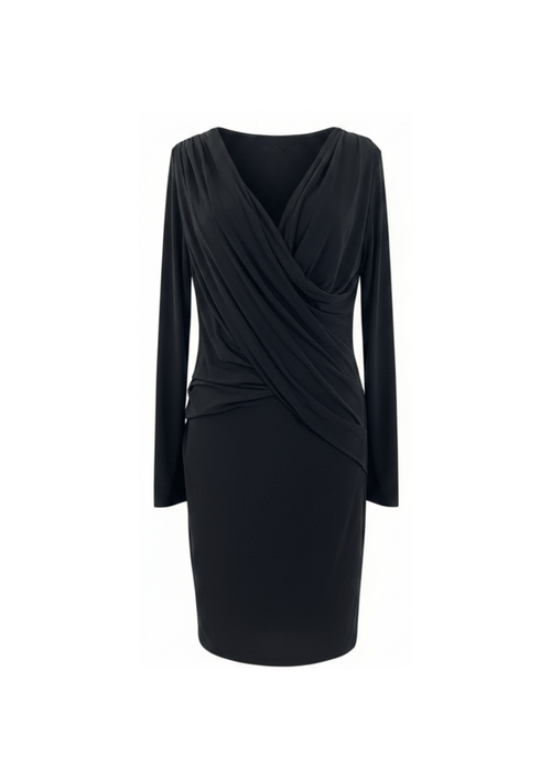SOFIA JERSEY DRAPED SLINKY DRESS
