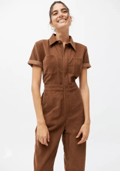 RUE CORDUROY UTILITY JUMPSUIT