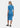 BLUE V-NECK MIDI DRESS