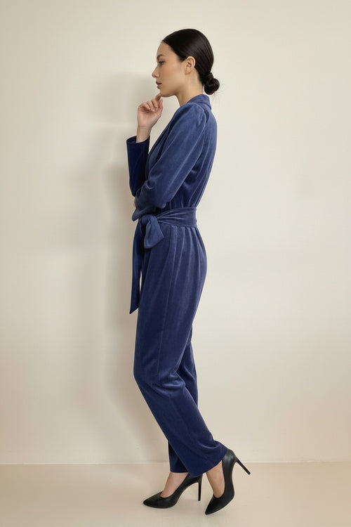 NAVY CORDUROY JUMPSUIT