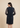 NAVY ARIA SILK DRESS
