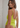 LIME GREEN COWL NECK BODYSUIT
