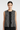 HOUNDSTOOTH SILK FRILLED BLOUSE