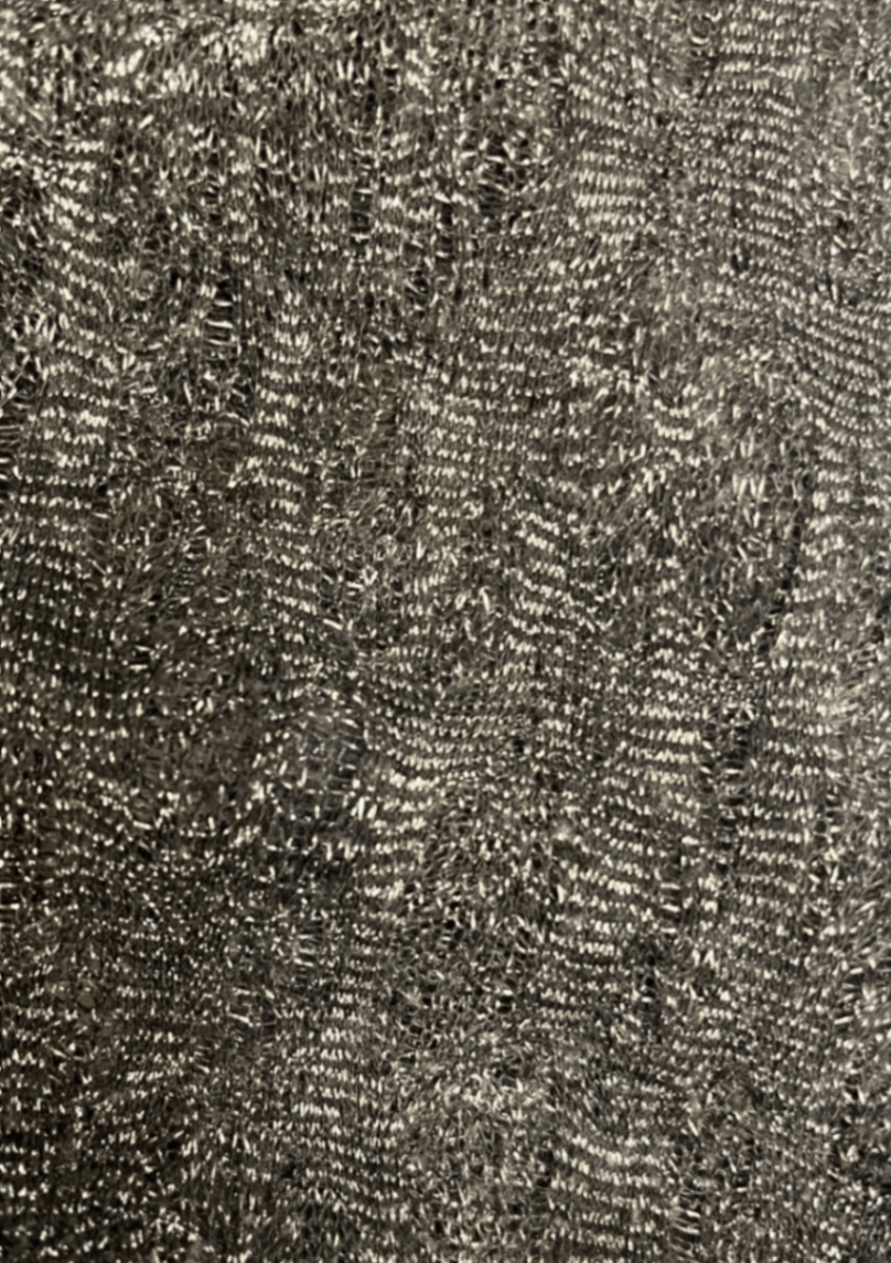 METALLIC OPEN-KNIT TANK TOP