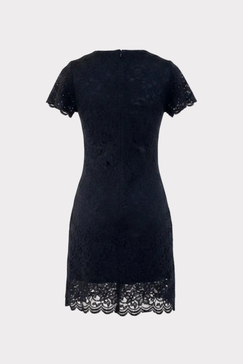 NAVY BLUE LACE DRESS