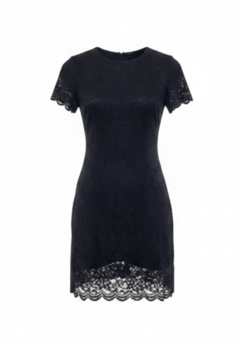 NAVY BLUE LACE DRESS
