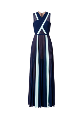 NAVY CONTRAST CAIA GOWN