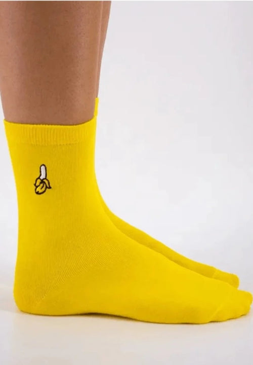 Chaussettes de banane jaune