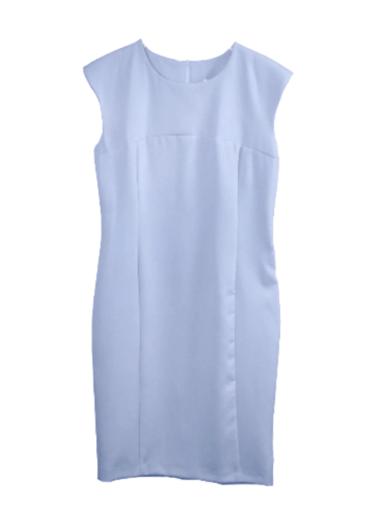 SLEEVELESS PENCIL DRESS - LIGHT BLUE