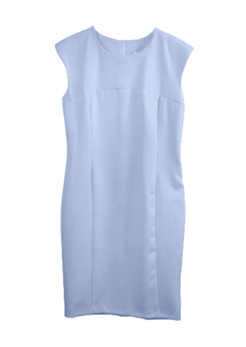 LIGHT BLUE SLEEVELESS PENCIL DRESS