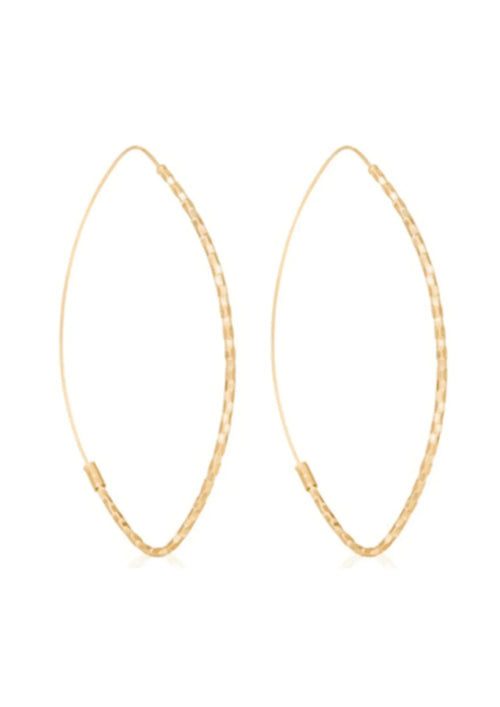 Goldene Reifenohrringe Caroline