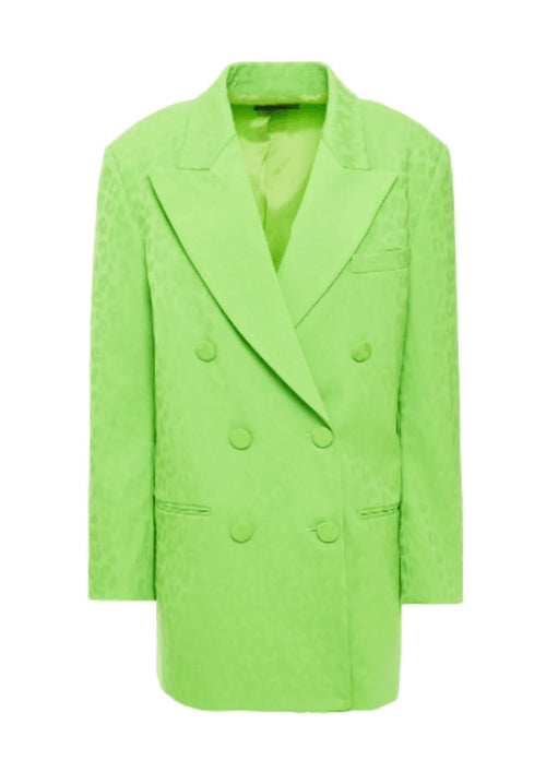 GREEN WOOLEN JACQUARD BLAZER