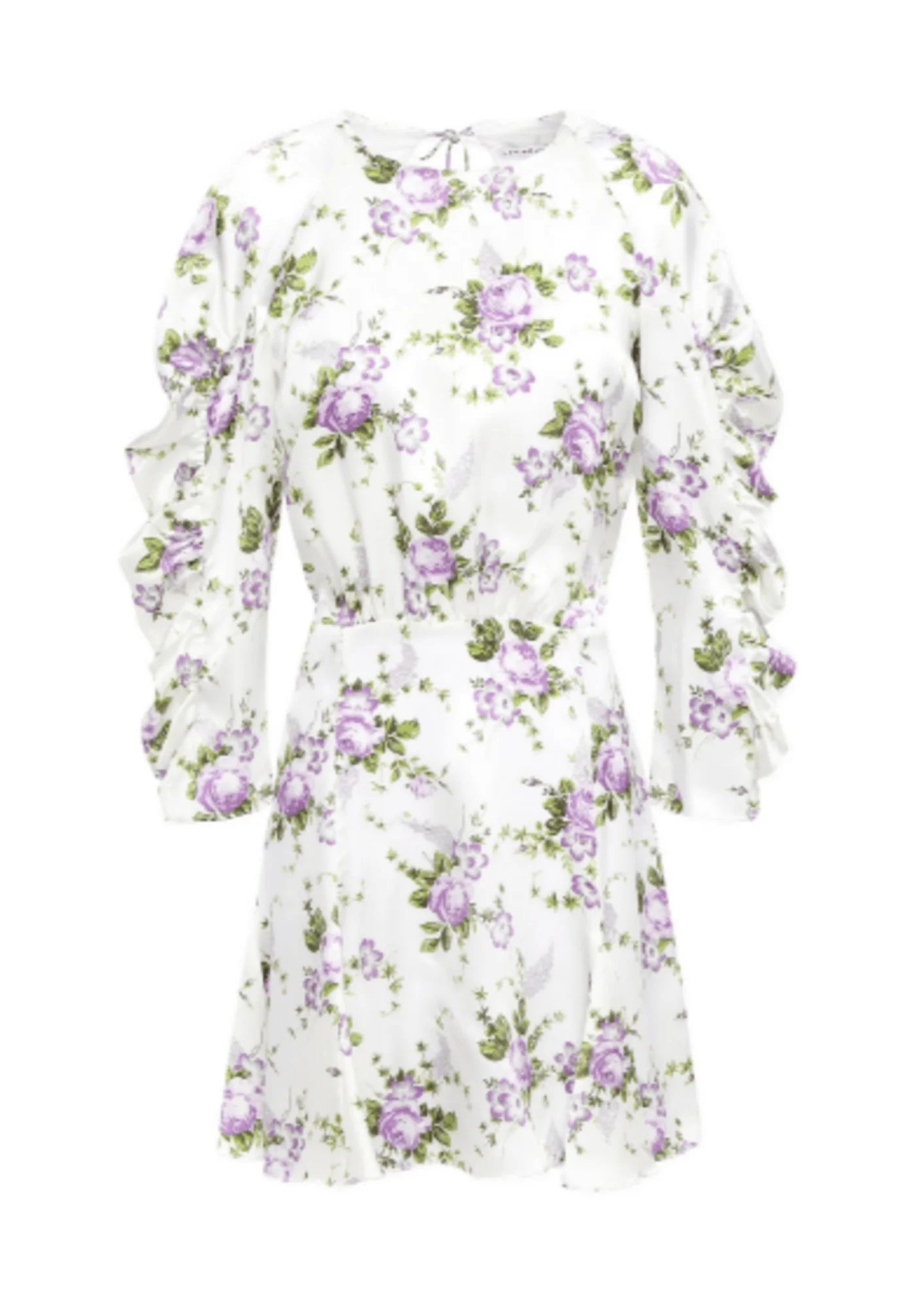 Mini-robe florale blanche