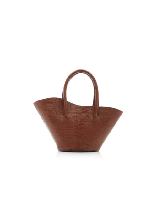 LIZARD-EFFECT LEATHER BAG