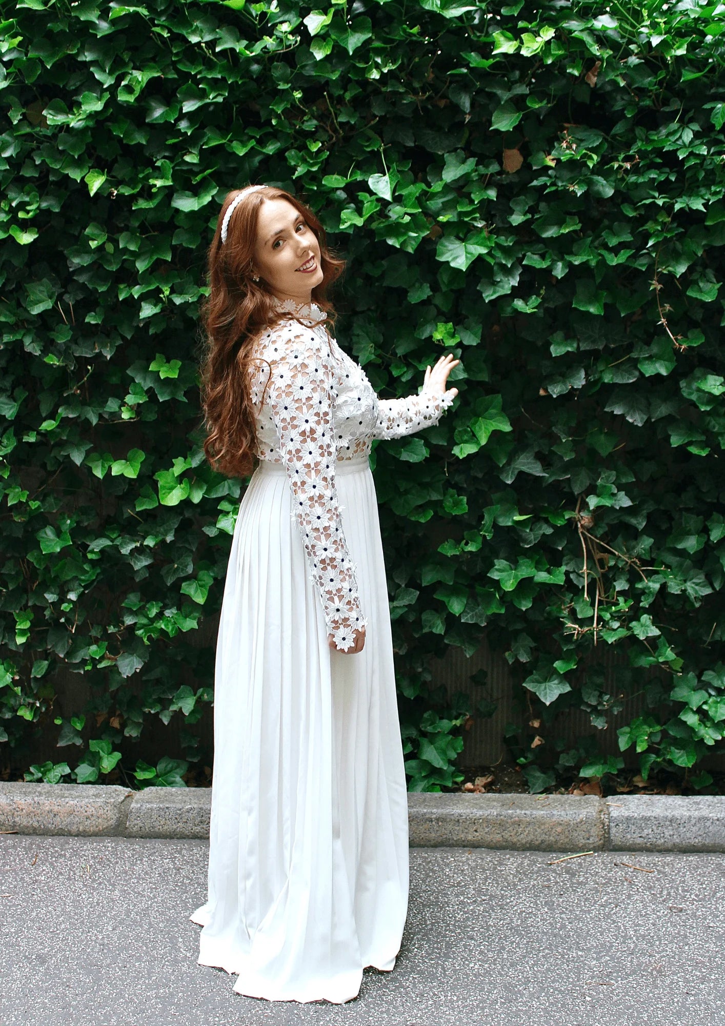 Robe de mariée au crochet plissé – codressing - Main Image