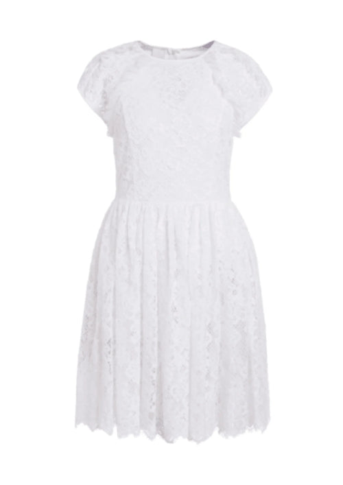 WHITE LACE MINI DRESS