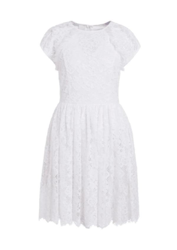WHITE LACE MINI DRESS
