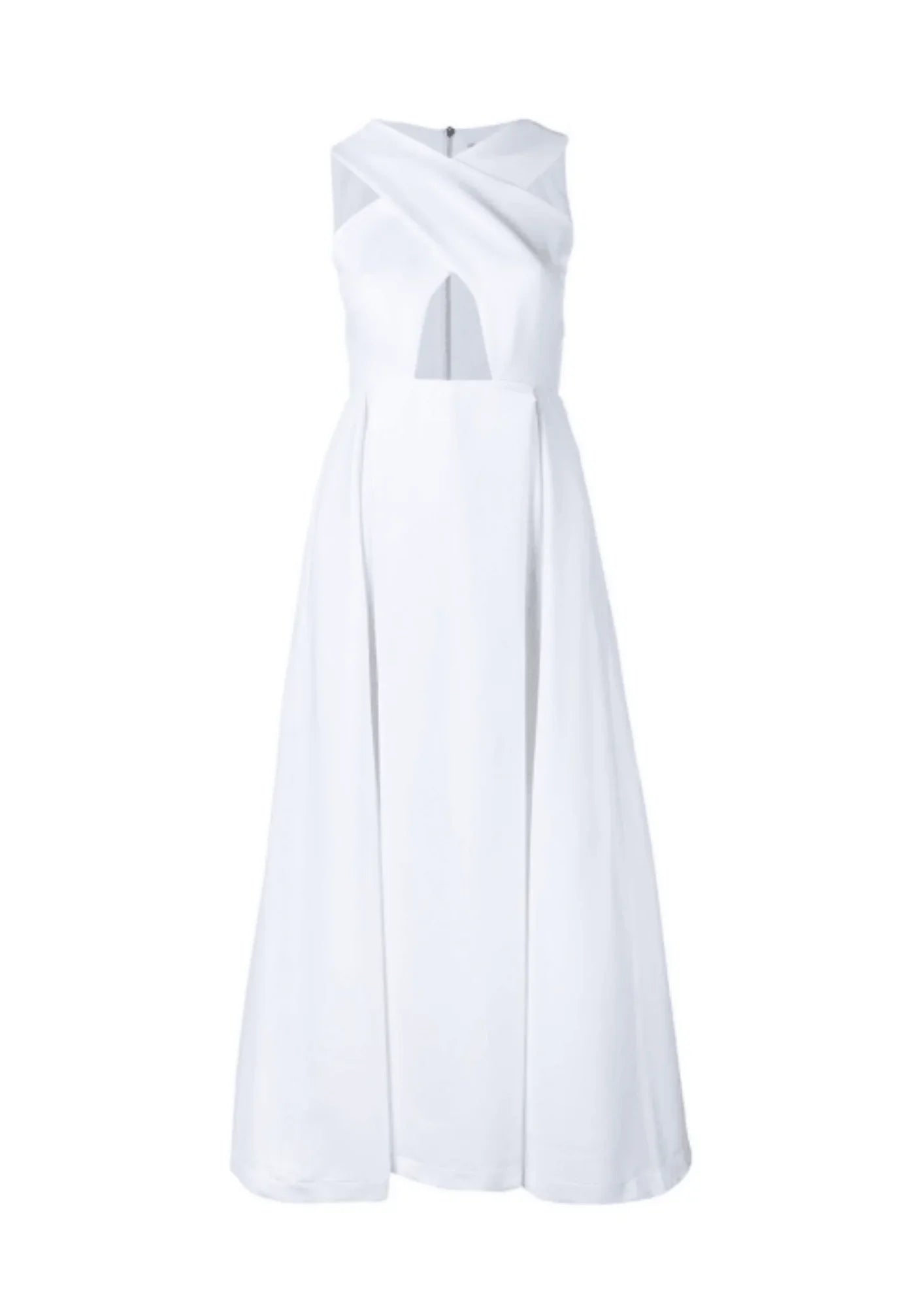 WHITE MIDI DRESS