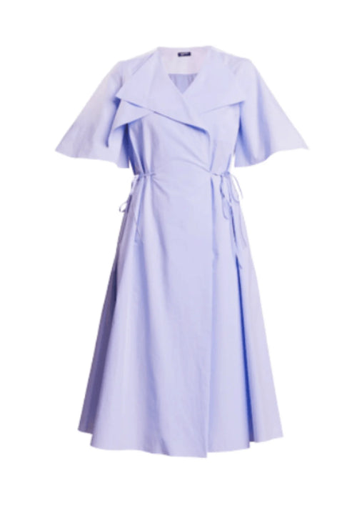 Robe enveloppante violette
