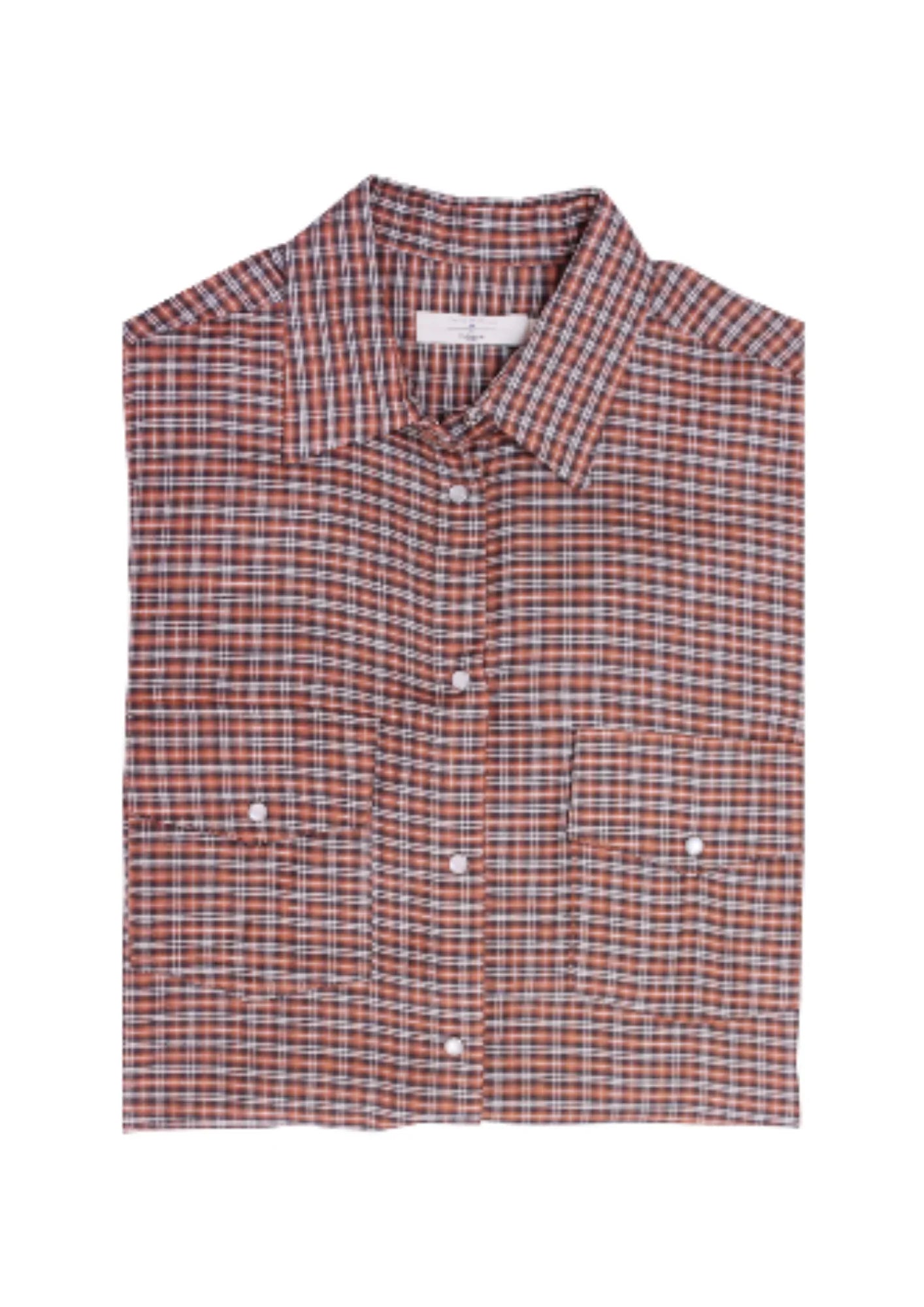 BROWN CHECKED SHIRT