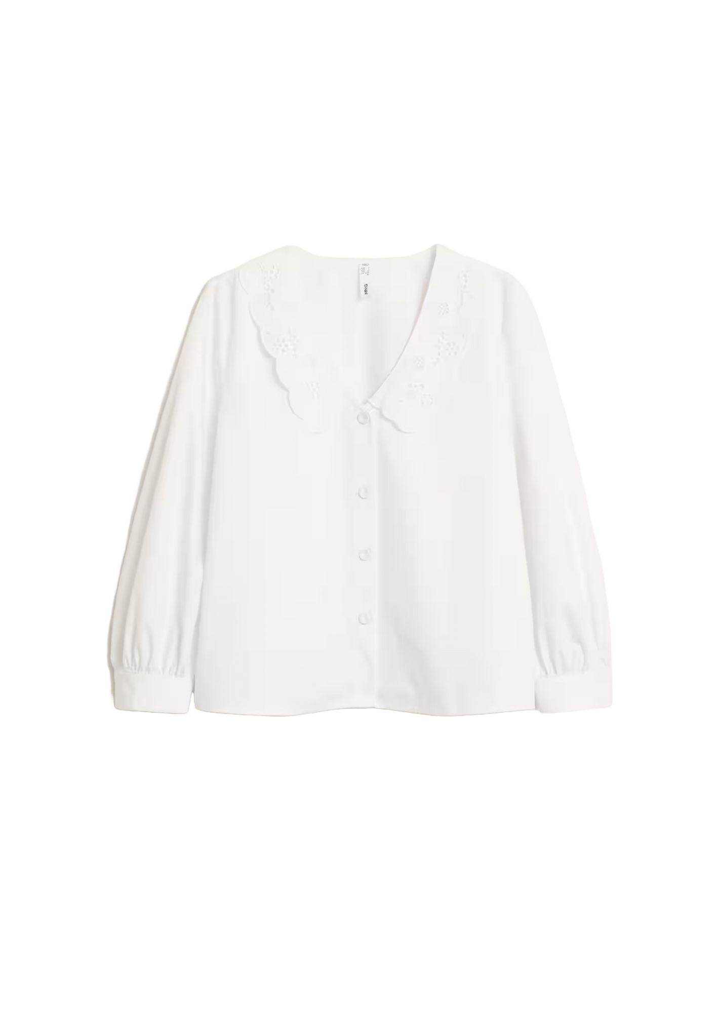 WHITE BUTTONED BLOUSE