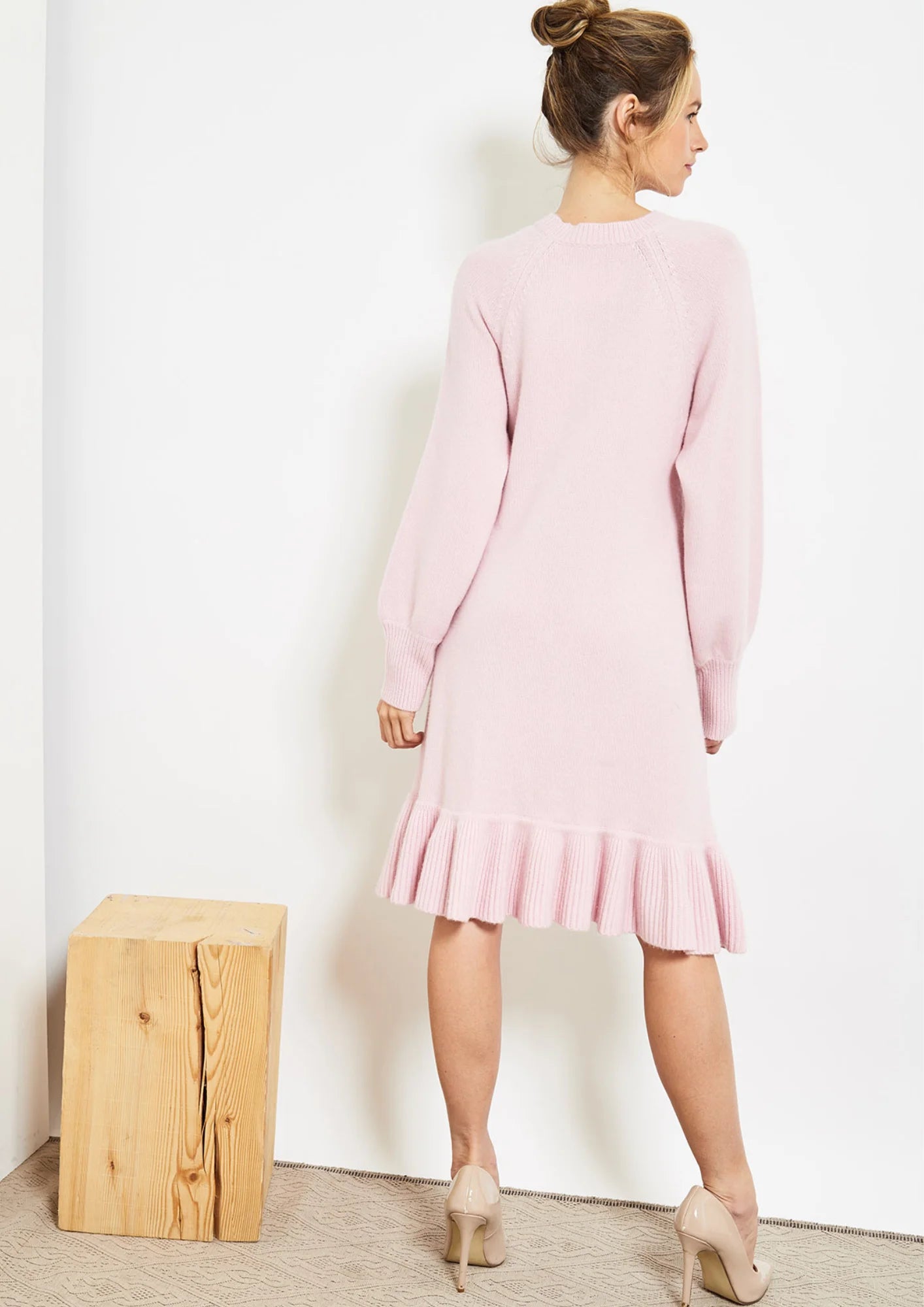 PINK KNITTED DRESS