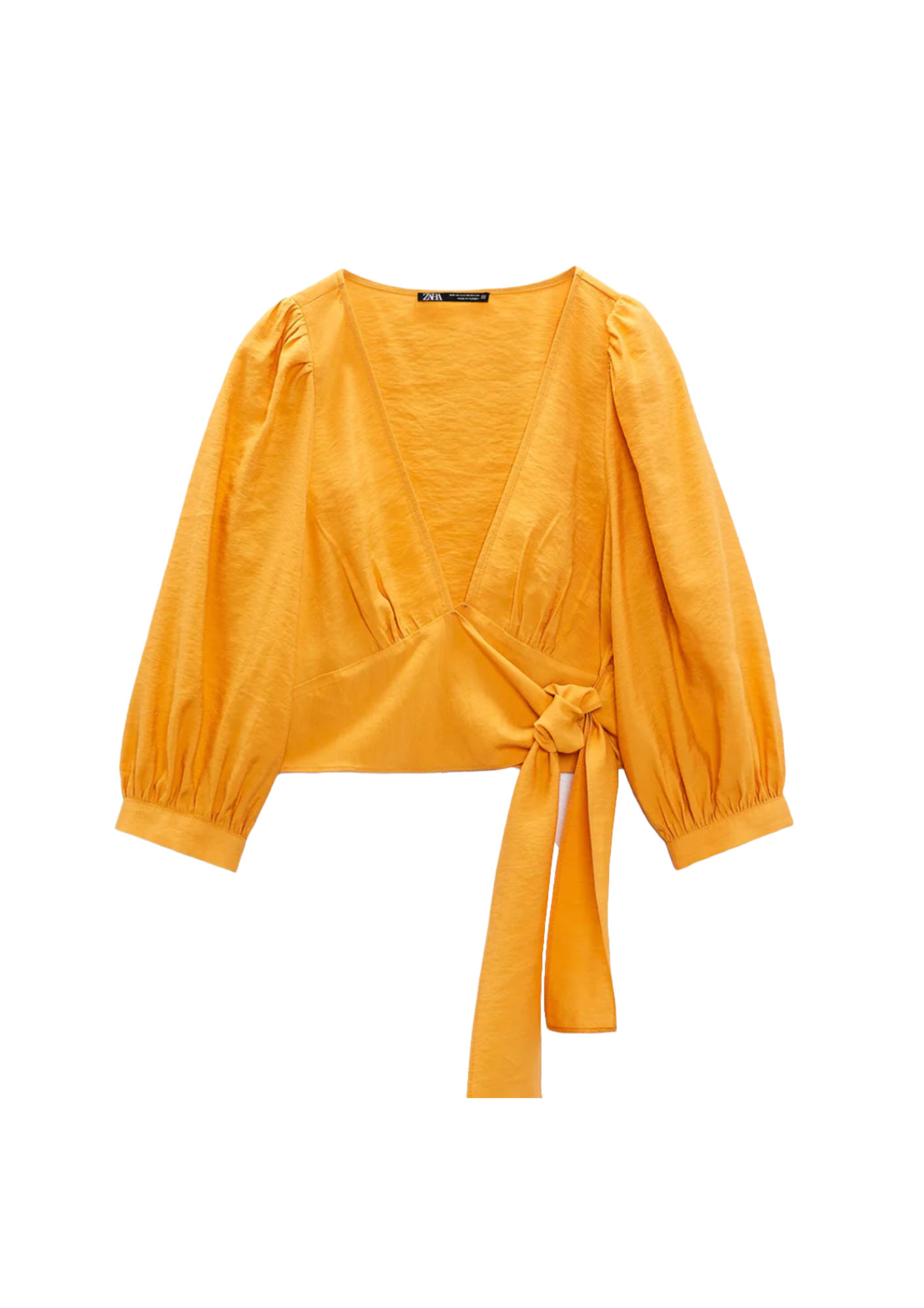 YELLOW WRAP TOP