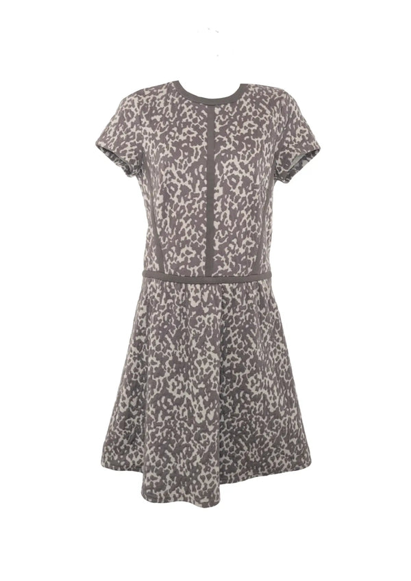 GREY ANIMAL PRINT DRESS
