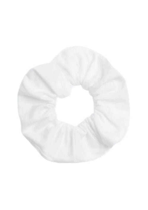 Weißer Scrunchie
