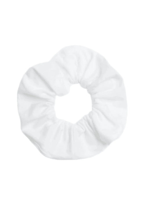 Weißer Scrunchie