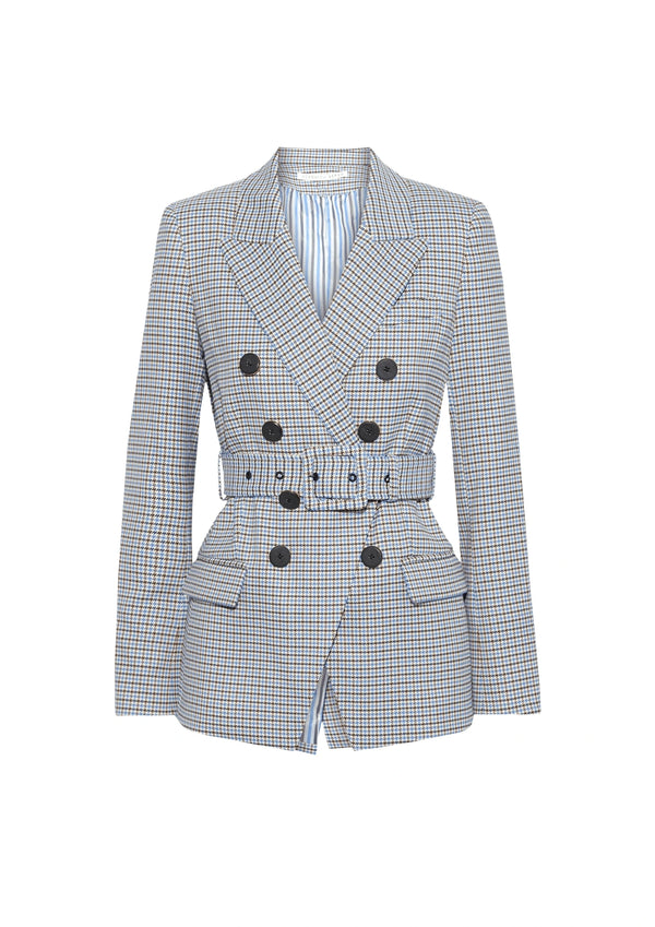 Grauer Doppelbrustblazer