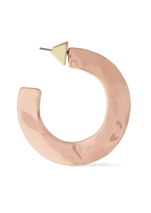 ROSE GOLD TONE HOOP EARRINGS