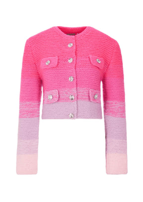 Veste en tweed rose