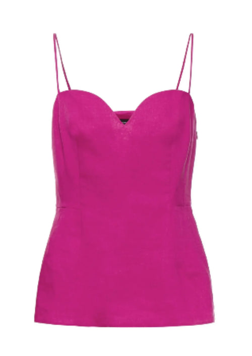 Fuchsia Leinentop