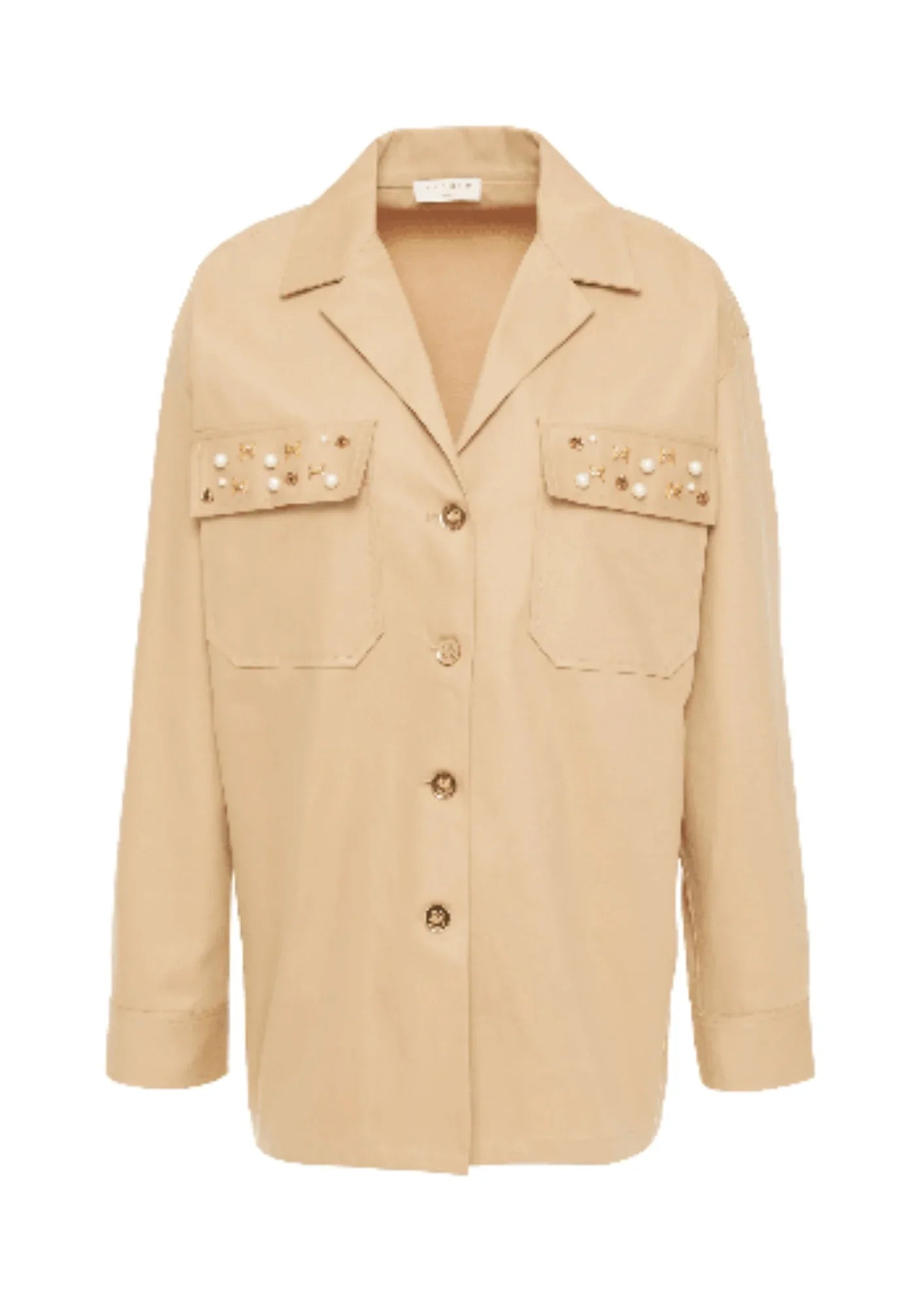 SAHA EMBELLISHED COTTON-TWILL JACKET