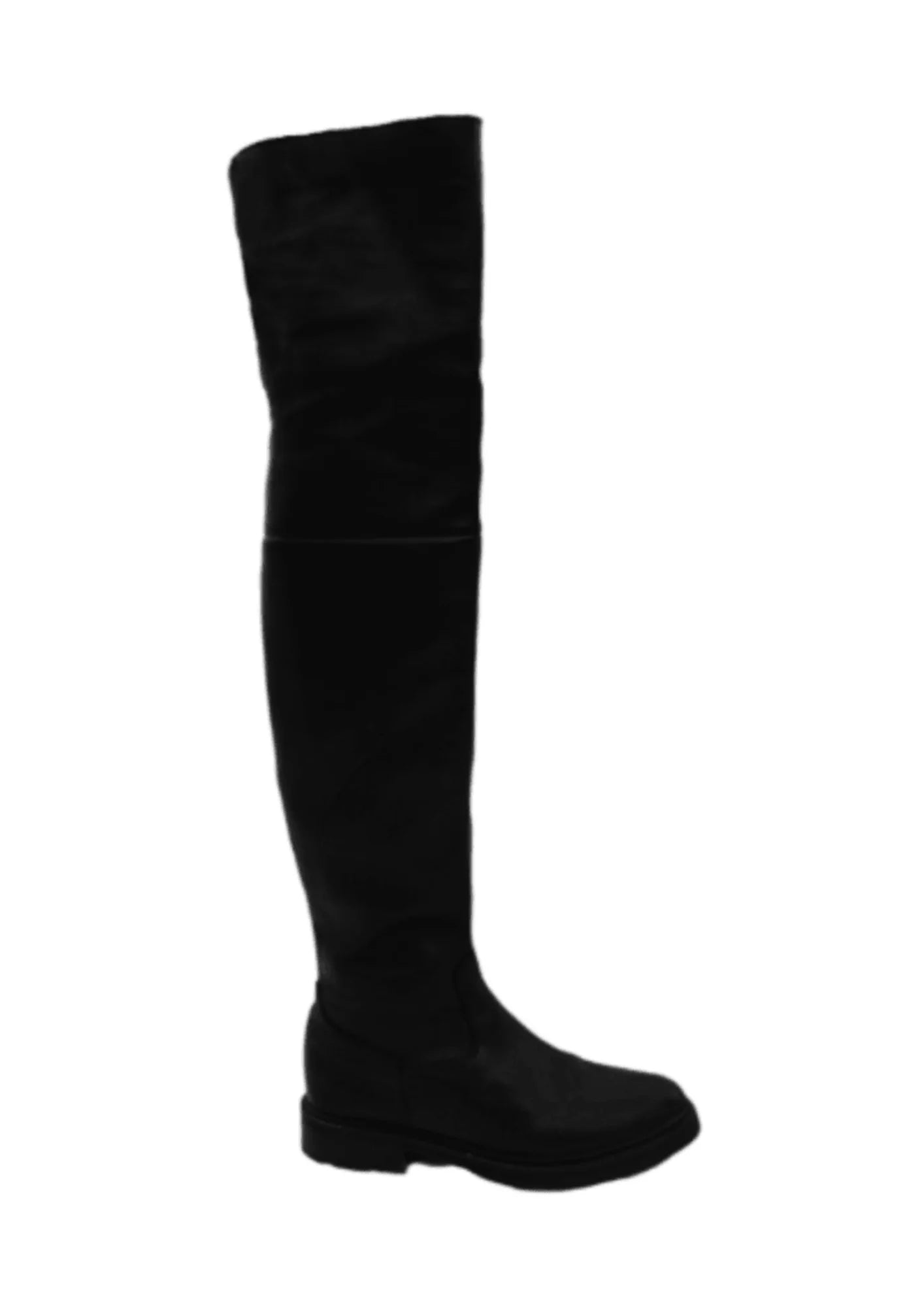 BLACK OVER-THE-KNEE BOOTS