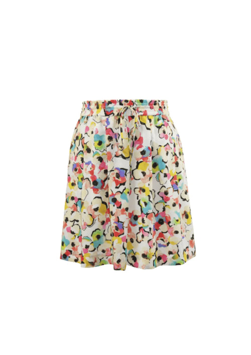 FLORAL FLARED SKIRT