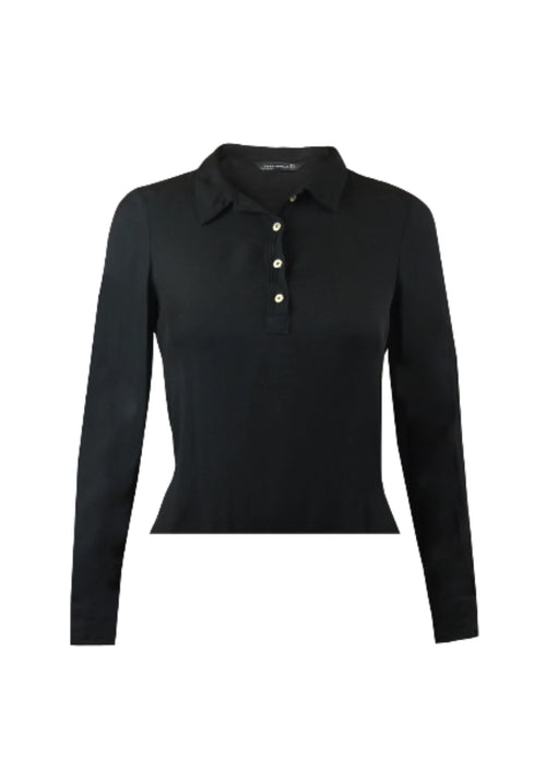BLACK BASIC LONG SLEEVE SHIRT