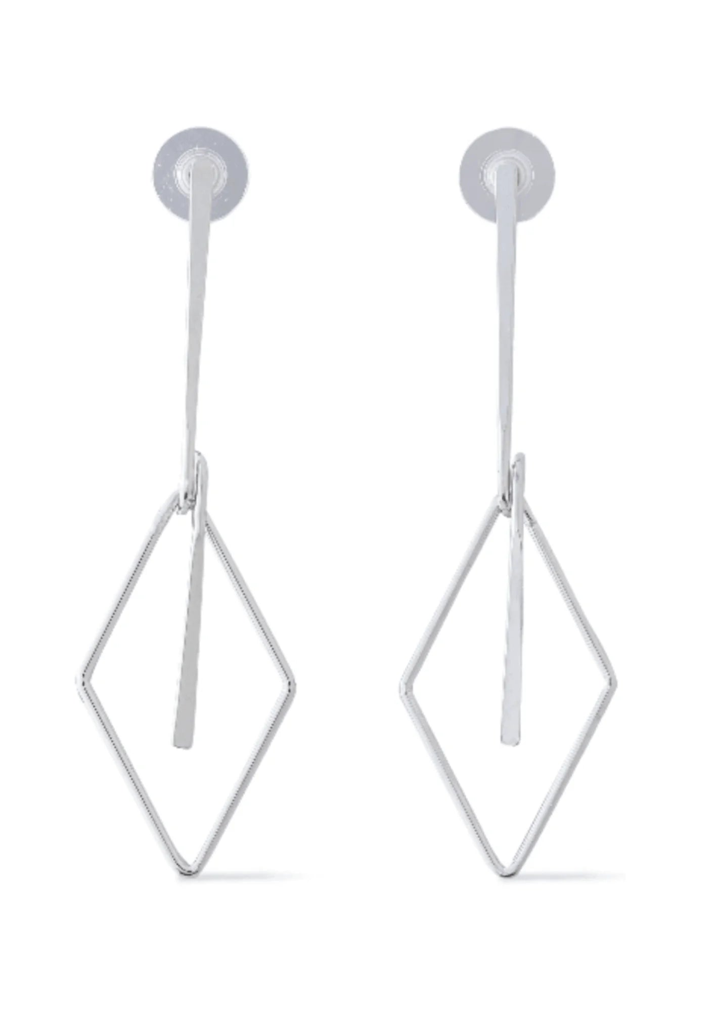 SILVER PLATED EARRINGS WITH PENDANTS