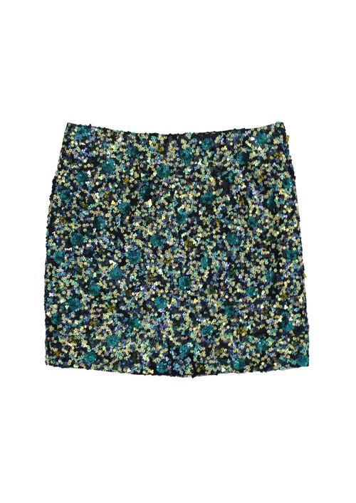 Grüner gestickter Rock Reanna