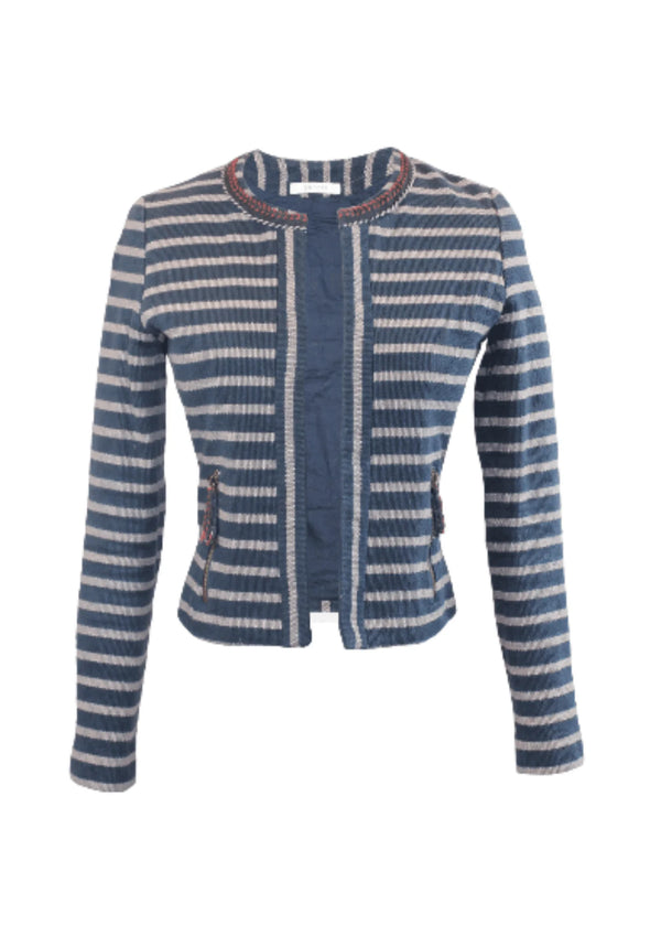 STRIPED BLAZER JACKET