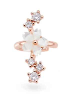 SPARKLE FLOWER EAR CUFF