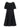 Robe longue noire avec dentelle